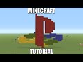 Minecraft pixel art tutorial  playstation logo