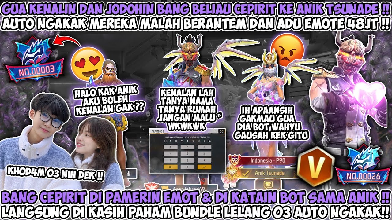 KENALIN BANG CEPIRIT KE ANIK GAK ESPEK MALAH PADA RIBUT PAMER EMOT ANIK DIKASIH PAHAM BUNDLE LELANG😱