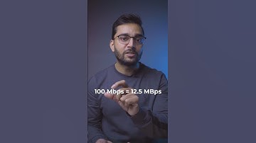 Internet Speed Mbps, MBps