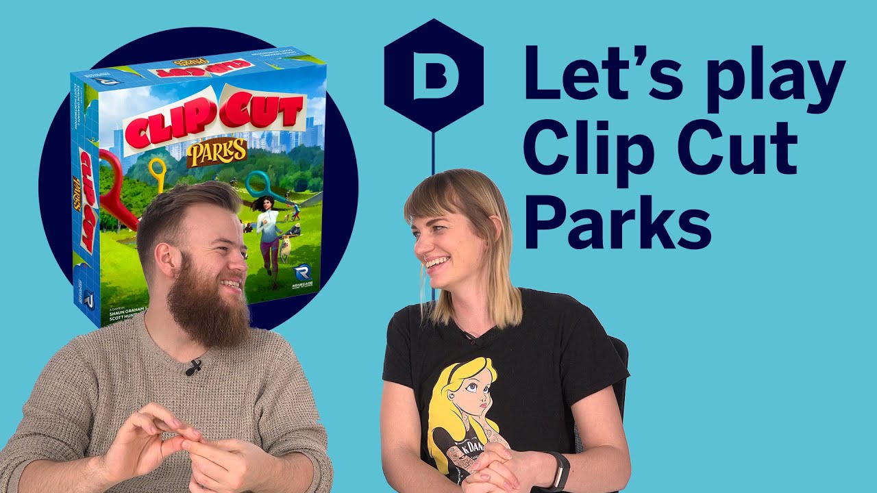 Clip Cut Parks board game playthrough Let's Play Clip Cut Parks YouTube