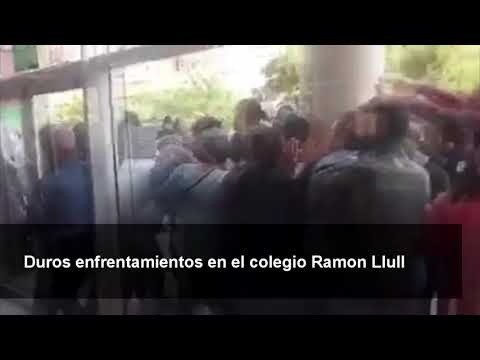 Enfrentamientos en el Ramón Llull