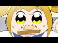 ポプ子「いっけなーい ちこくちこく! わたしポプ子、どこにでもいる中学二年生!」Pop Team Epic - ポプテピピック | anime moments | voice clip