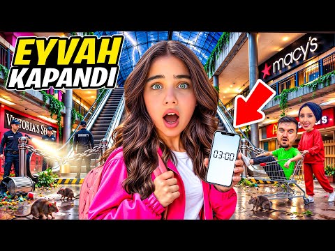 WE CAME TO THE MALL LATE AT NIGHT ‼️ OH NO ELİF SECURITY CHASED US !!