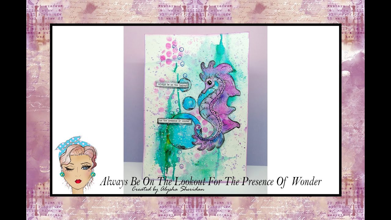 Mixed Media Dolly Dimples Stamps Always Be On The Lookout For The