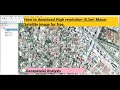 How to download highresolution 03m maxar satellite image for free from openareialmap