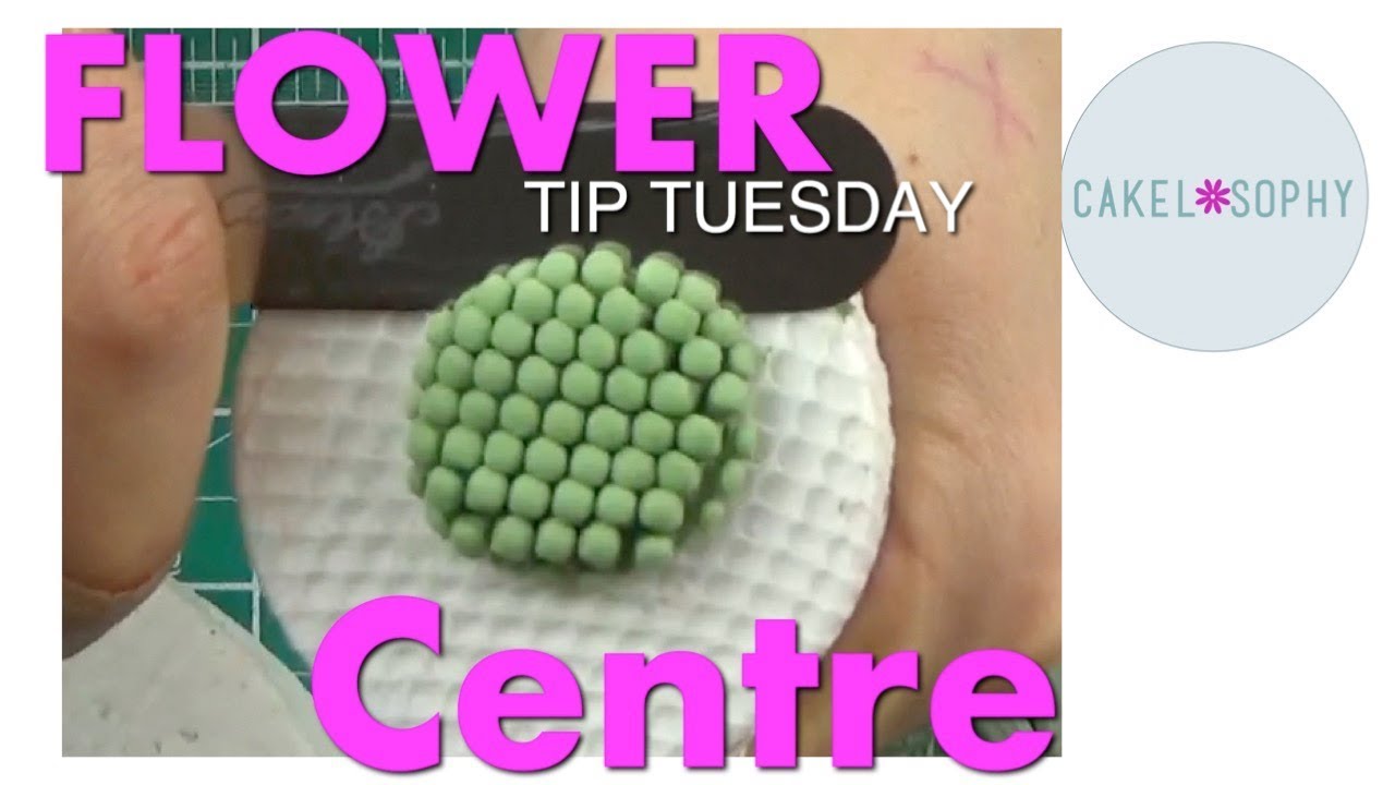 Making Gumpaste Flowers: Scabiosa Flower centre, quick and easy! - YouTube