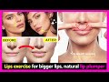 (New Lips exercise) for bigger lips | upper lip fuller | bottom lip bigger | natural lip plumper