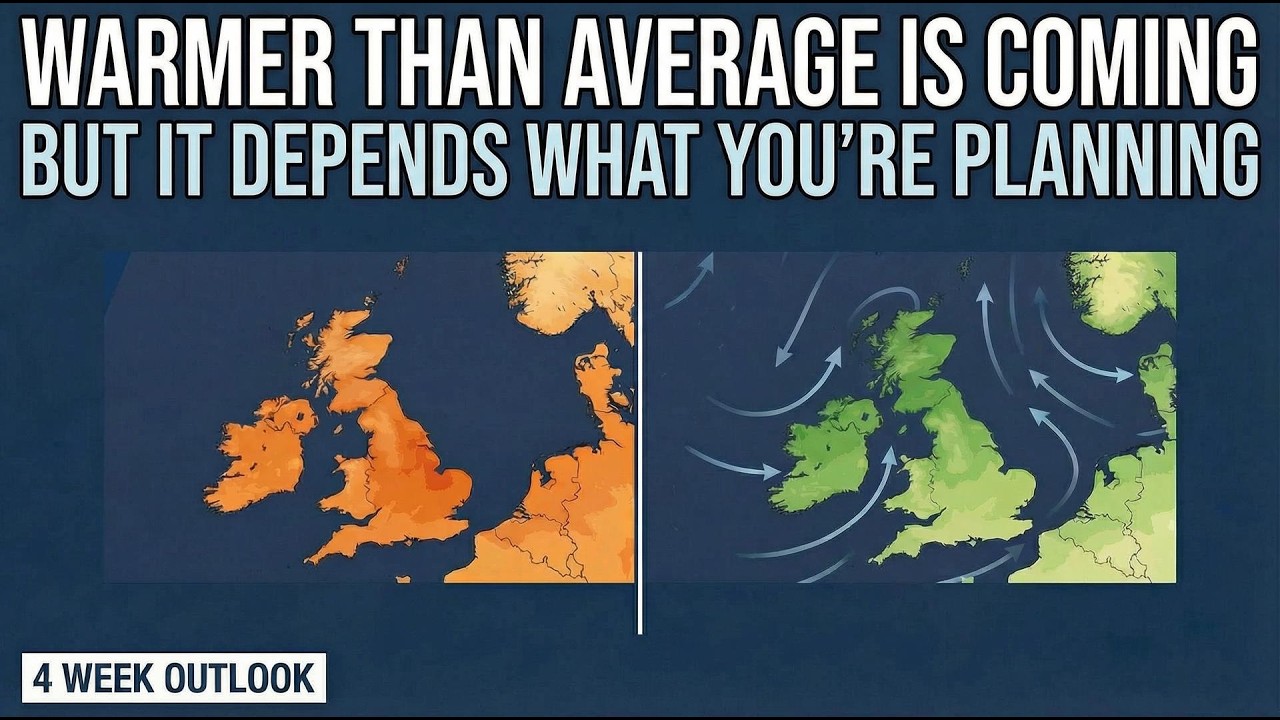 Drier & Warmer Than Average Temperatures – 4 Week Outlook UK & IRELAND ...