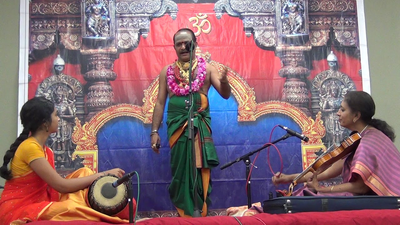 Dr M V Simhachala Sastry   Harikatha  Bhadrachala Ramadasu   VEDA Temple   CA USA   2018