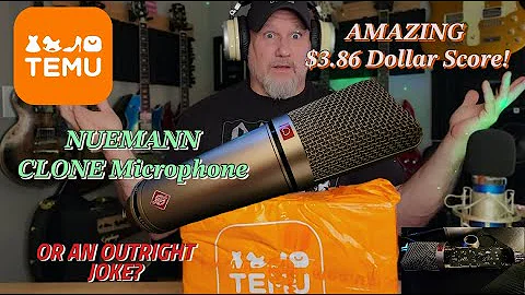 TEMU $3.86  Microphone Neumann U87 Clone : Unboxing, Sound Test & Review - Did I Just Get Scammed?