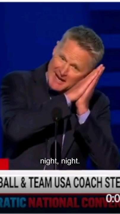 Activist NBA Coach Steve Kerr Speaks At The DNC - YouTube