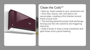 Whirlpool AC Error Code 104 – High Temperature Error Fix