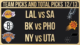 FREE NBA Picks Today 12\/13\/23 NBA Picks and Predictions