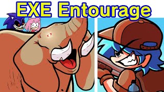 Friday Night Funkin' Executable Entourage: Rebooted | Elephant Sonic Tails Amy & Sonic.EXE (FNF Mod)