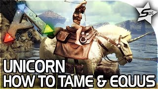 THE UNICORN! - How to Tame the Unicorn / Equus Taming - NEW Unicorn! - ARK Survival Evolved Gameplay