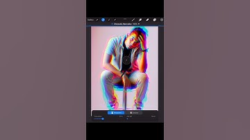 How to create chromatic aberration effect in Procreate | tutorial #shorts