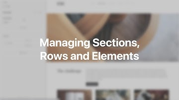 Managing Sections, Rows and Elements | YOOtheme Documentation