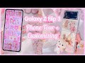 Samsung galaxy z flip 3 phone tour  custom makeover and accessories