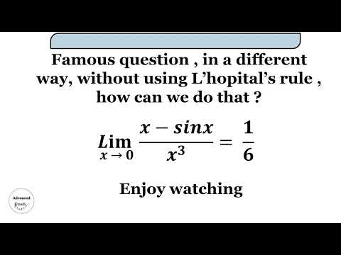 Limit (x-sinx)/x^3 where