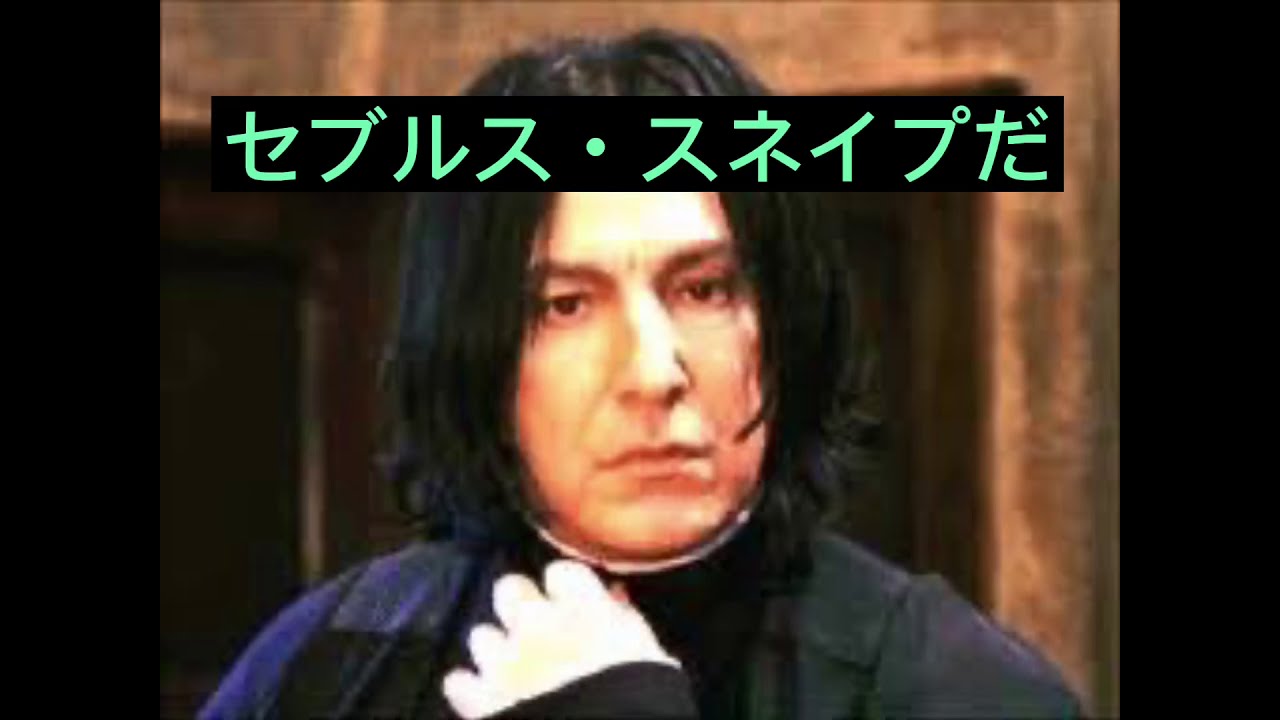 スネイプ先生の圧倒的感謝 スネイプ先生 ものまね Youtube