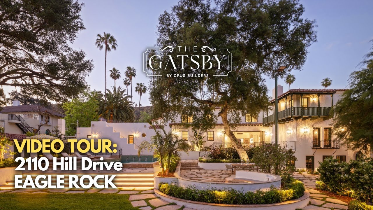 ✨ Step inside The Gatsby: 1930s Spanish Colonial Revival Perched on Eagle Rock's Iconic Hill Drive