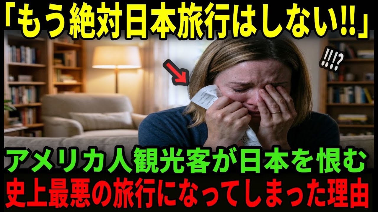 【海外の反応】「もう二度と日本にはいかない」アメリカ人観光客が史上最悪と悔やむ理由
