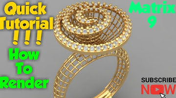 QUICK TUTORIAL !!! How to RENDER in Matrix 9