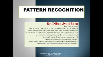 Pattern Recognition|Introduction to Pattern|Lecture 1
