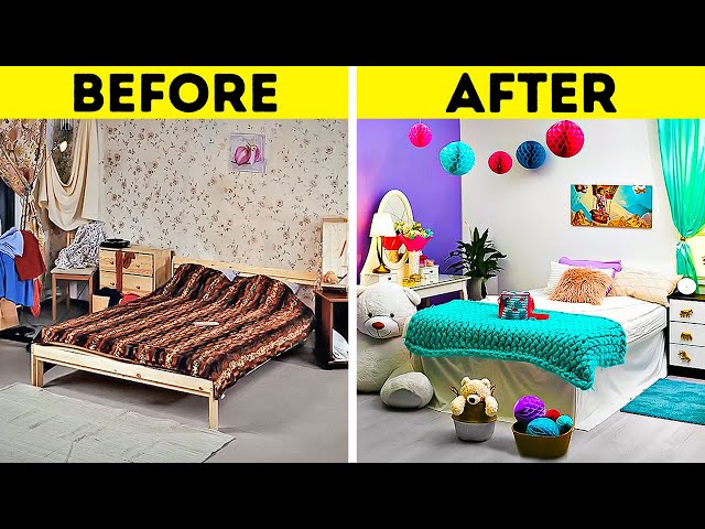 Easy Ways To Upgrade Your Bedroom || Cool Home Organizing And ...
