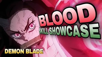 Demon Blade | BLOOD | Skill Showcase | Roblox
