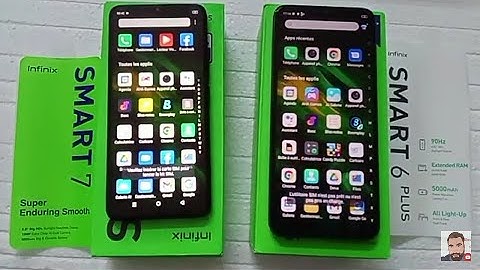 مقارنه بين هاتفي انفينيكس infinix smart comparaison 6plus vs infinix smart 7 : speed test