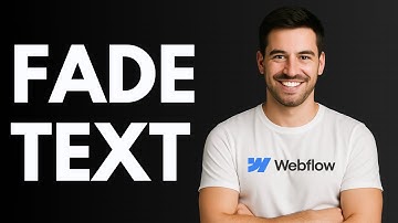 How to Fade Text in Webflow [QUICK GUIDE]