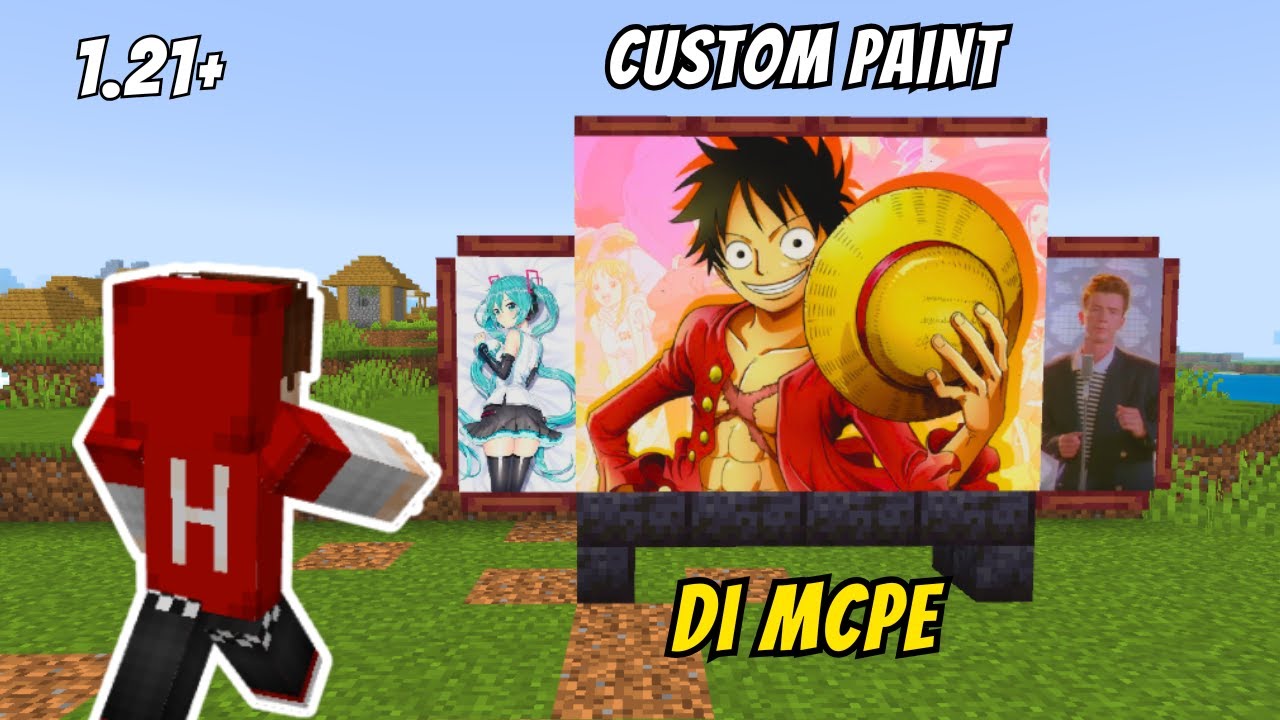 CARA MUDAH CUSTOM PAINT DI MCPE 1.21+
