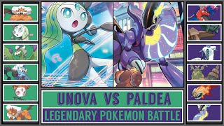 PALDEA LEGENDS vs UNOVA LEGENDS | Legendary Pokémon Battle