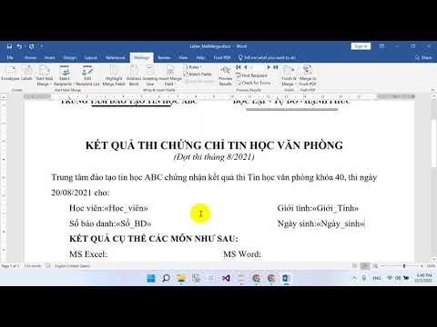 #1 Hướng dẫn trộn thư (Mail Merge) trong Word Mới Nhất