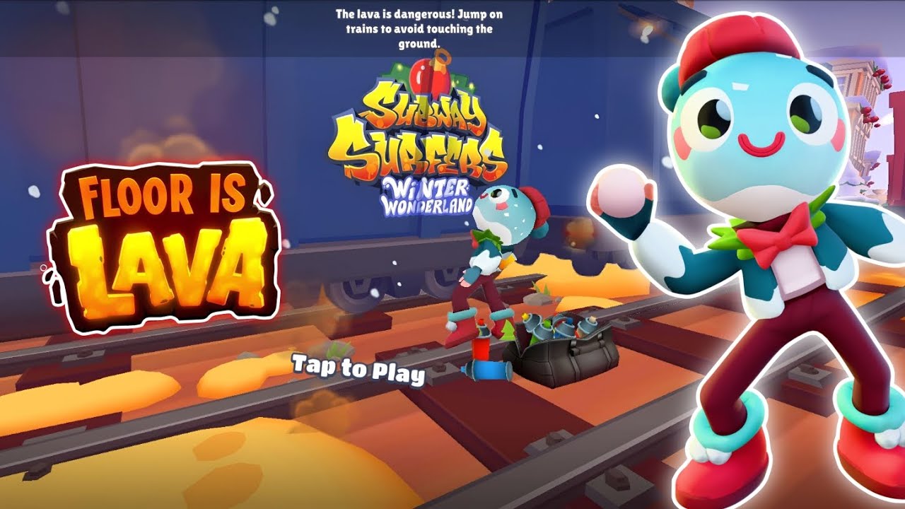 SUBWAY SURFERS FLOOR IS LAVA 🌋SUBWAY SURFERS NO FLOOR CHALLENGE IN WINTER WONDERLAND 2024☃️ VIENNA🔔🎁