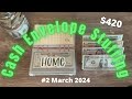 Cash envelope stuffing 2 march 2024  low income weekly budget