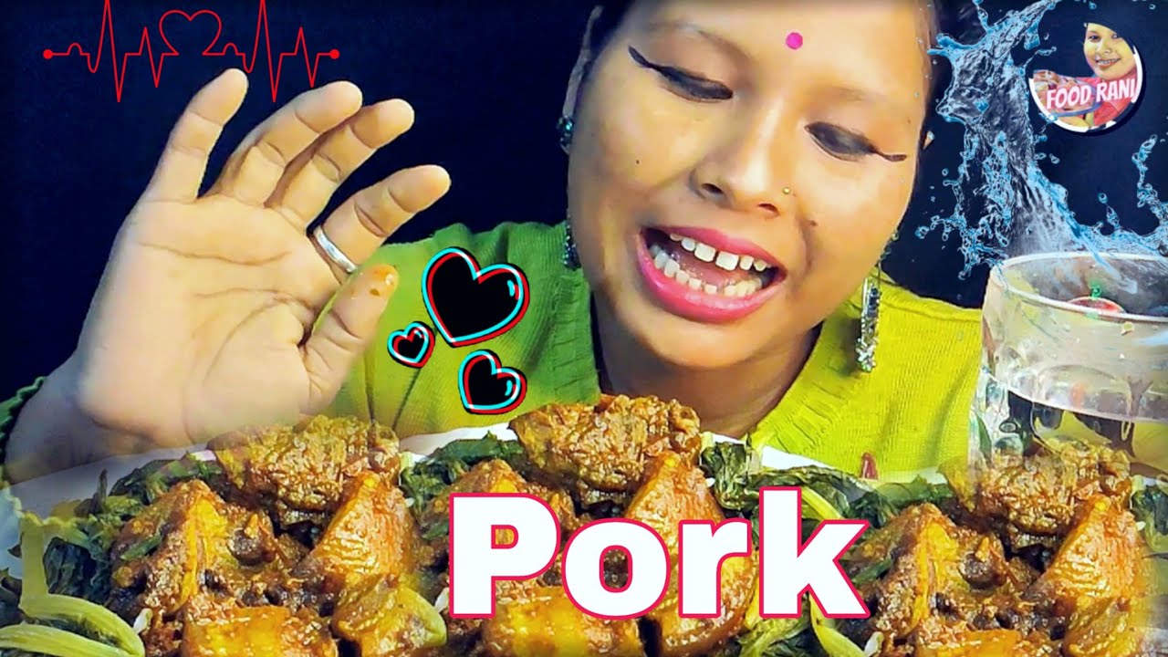 Pork Eating with Lai Xaak, Pork Mukbang Eating Show, Food Rani. YouTube