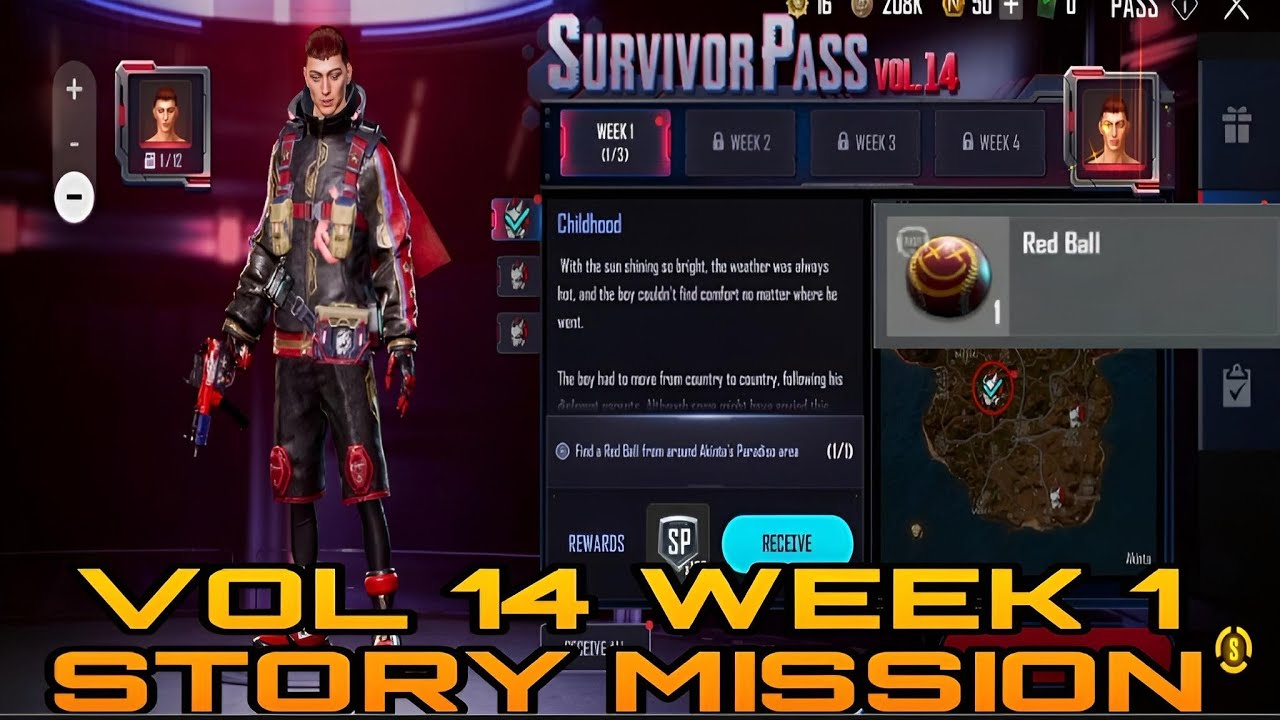 New State Mobile 🔥(RED BALL) VOL 14 WEEK 1 STORY MISSION ALL CONFIRMED LOCATION 👍🏻