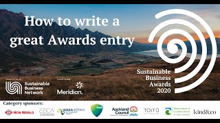How to write a great Awards entry