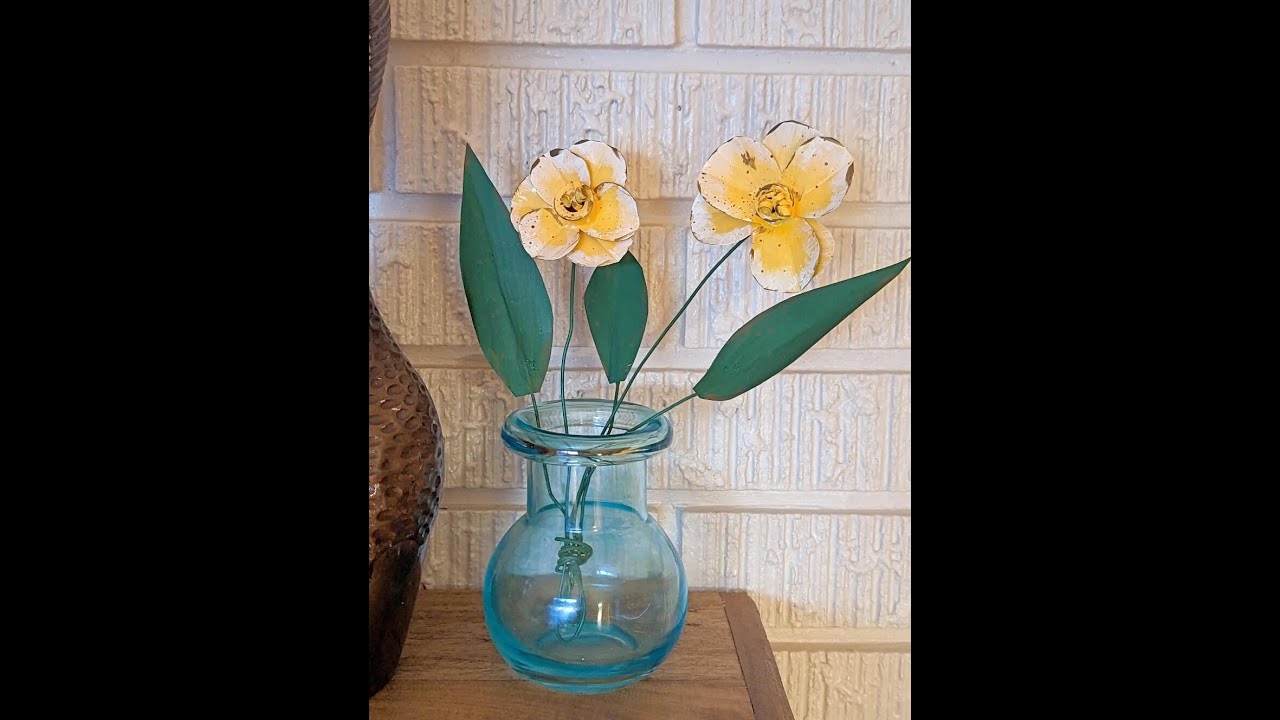 How to Paint the metal flowers YouTube