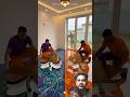 Purple vs Orange Epoxy Floor Transformation | Clover &amp; Maple Hidden Design Reveal #fyp #dance #short