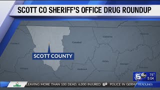 Scott County Sheriff's Department drug roundup seeks 54