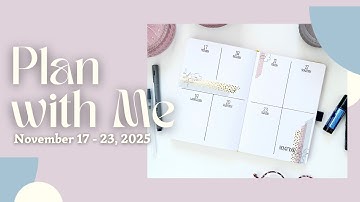 Plan with Me | November 17 - 23, 2025 | Archer & Olive | Paperie Planning | My Happy Place Stickers