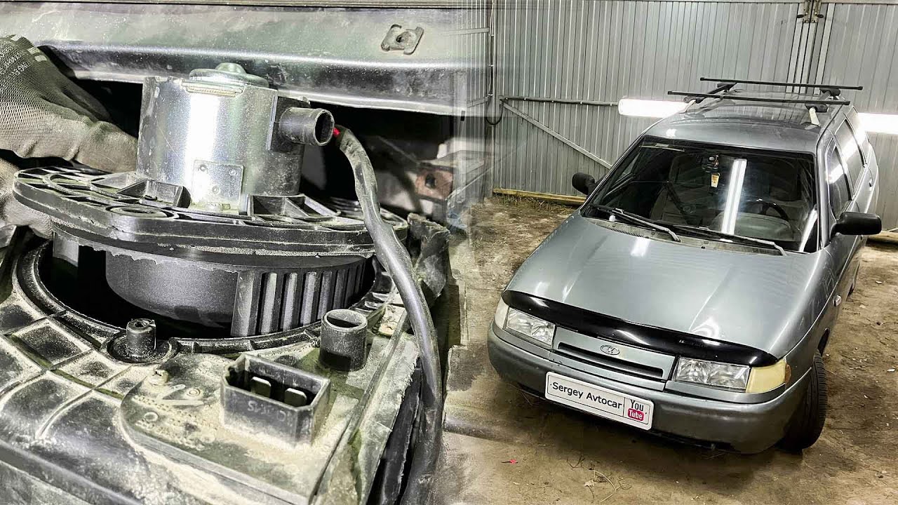 ЗАМЕНА КРЫЛЬЧАТКИ ВЕНТИЛЯТОРА ПЕЧКИ ВАЗ 2110,2111,2112. - YouTube