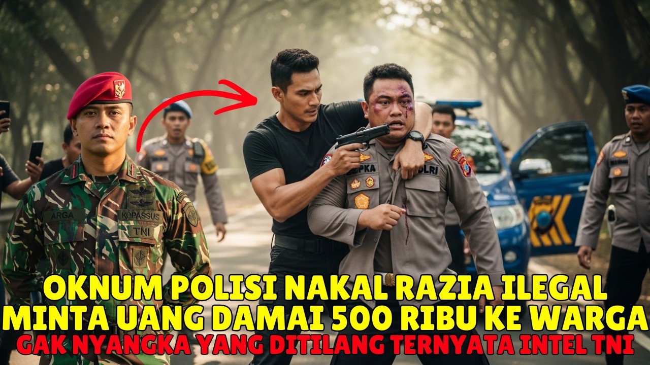VIRAL‼️MINTA UANG DAMAI 500 RIBU, OKNUM POLISI TAK SADAR SEDANG HADAPI INTEL KOPASSUS! AKHIRNYA..