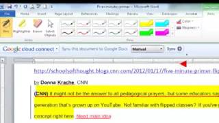 Using Word to correct a SafeAssign paper