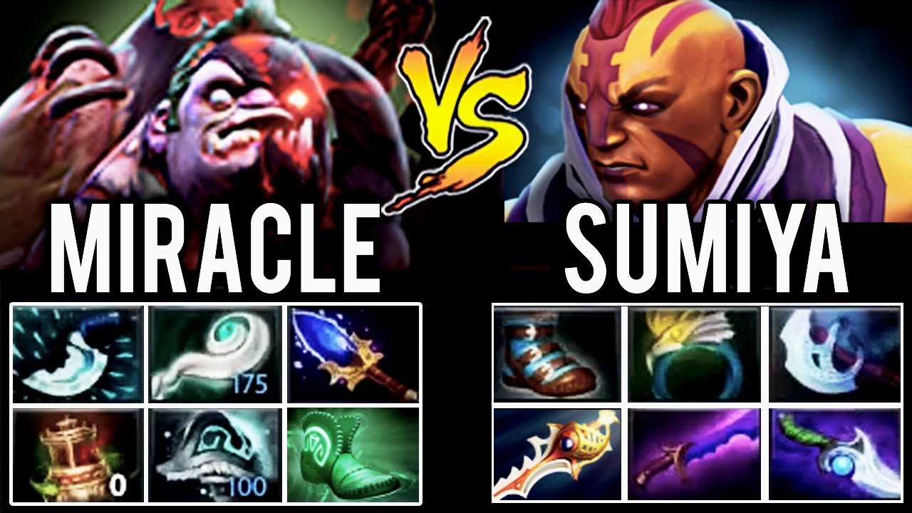 Miracle Pudge Vs Sumiya Anti Mage Second Time Ever In Dota 2 History