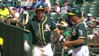 CLE@OAK: Joyce brings home two with a single