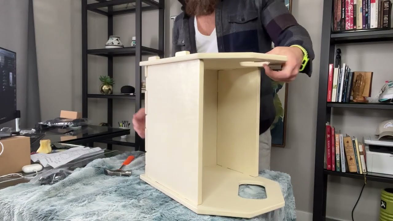 2 Pack Movable Storage Organizer, Multi-Functional Storage Cart, Stackable Toy Bin with Wheels